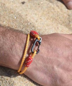 Pulseira de 2 voltas em Paracord com Manilha Preta