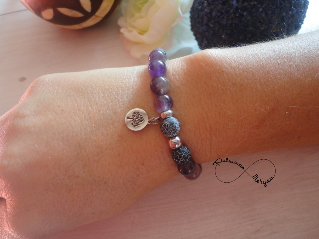 Pulseira com pendente em Aço Árvore da Vida - PULS SH 09