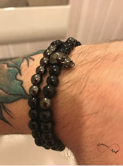 Conjunto 2 Pulseiras Masculinas com Caveira - PULSH 74 - Image 4