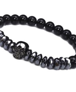 Pulseira Masculina Caveira em Aço