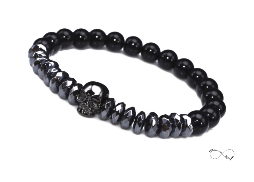 Pulseira Masculina Caveira em Aço