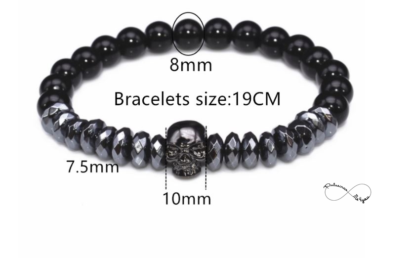 Pulseira Masculina Caveira em Aço - Image 4