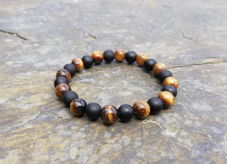Pulseira Masculina Pedras Naturais - PULSH 125 - Image 3