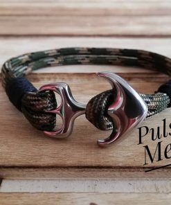 Alternative view of Pulseira Paracord Verde Camuflado - PULSH 136