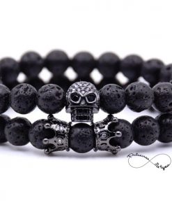 Conjunto sPulseira Lava Crâneo - Ref PULSH 157