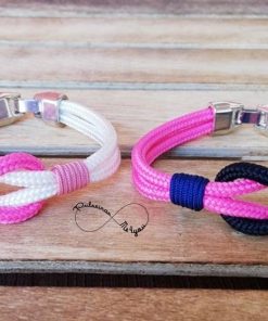 Pulseiras Femininas Paracord e Nó do Infinito - PULS SH 22
