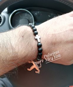 Pulseira Masculina com Pedras Naturais - PULSH 169