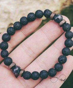 Alternative view of Pulseira Masculina Moon  - PULSH 182