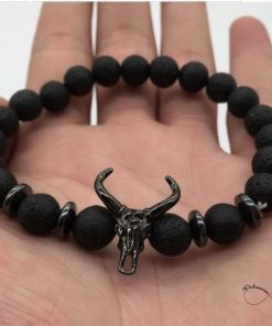Alternative view of Pulseira Masculina Cabeça Touro  - PULSH 197