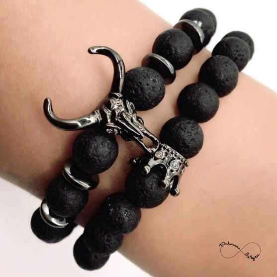 Pulseira Masculina Cabeça Touro - PULSH 197