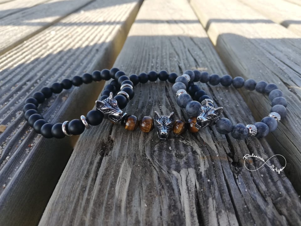 Pulseiras Masculinas Lobo Aço Inoxidável - PULSH 200