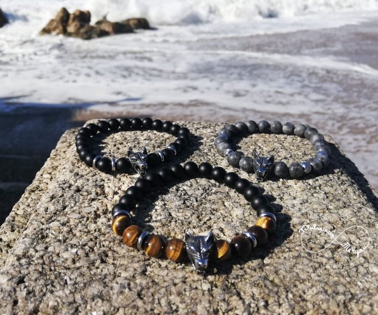Pulseiras Masculinas Lobo Aço Inoxidável - PULSH 200 - Image 2