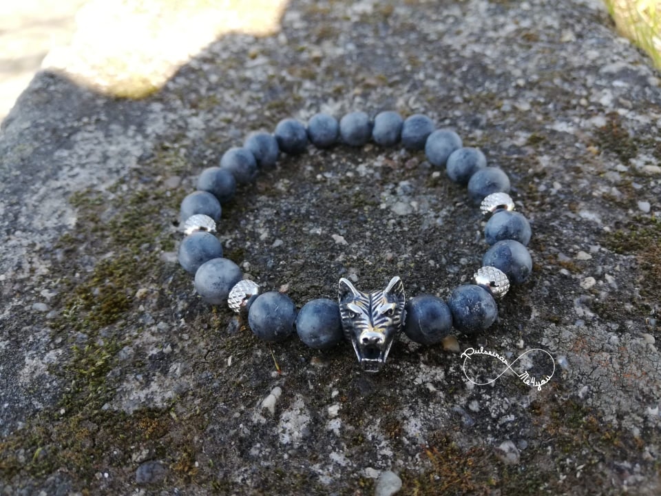 Pulseiras Masculinas Lobo Aço Inoxidável - PULSH 200 - Image 6