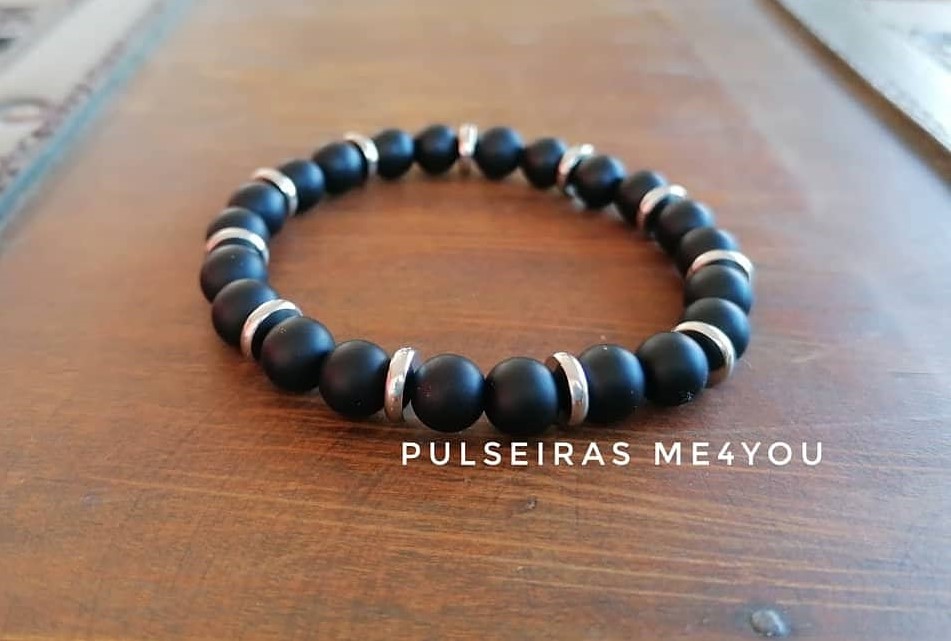 Pulseira Preto Onyx & Steel - PULSH 233