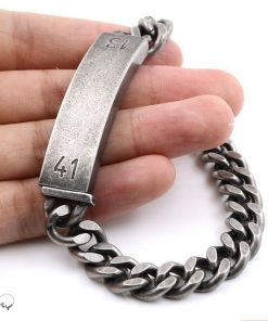 Alternative view of Pulseira Masculina Aço Inoxidável Antigo  - PULSH AÇO 33