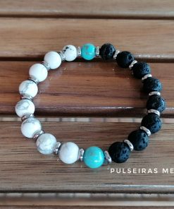 Pulseira Pedras Naturais & Aço - PULSH 258
