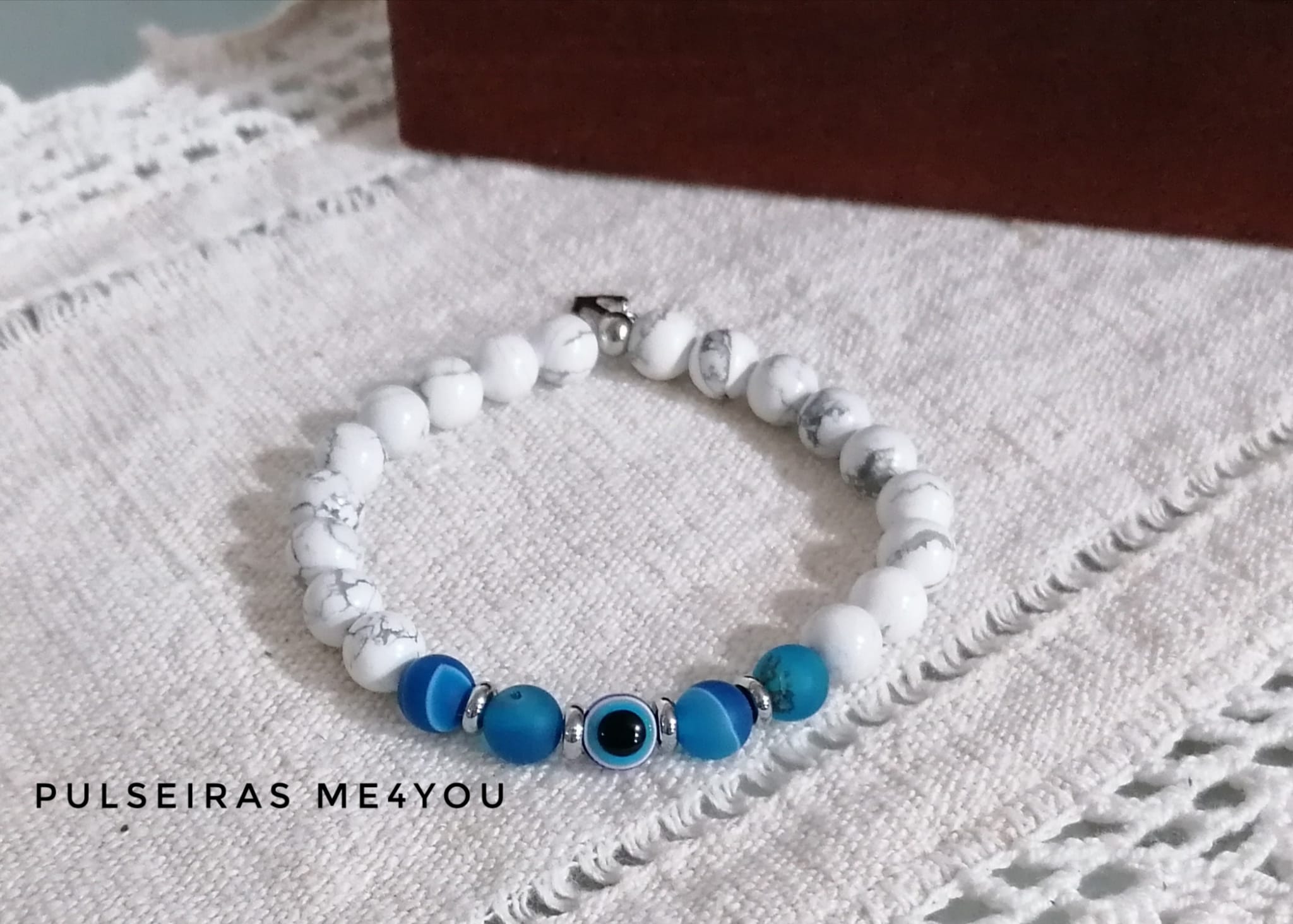 Pulseira Olho Turco - Pedras Naturais - PULSH 261