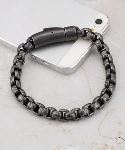 Alternative view of Pulseira Masculina Estilo Vintage - Aço Inoxidável - PULSH AÇO 47