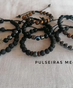 Pulseiras Pedras Naturais - Fecho Nó de Correr - PULSH 277