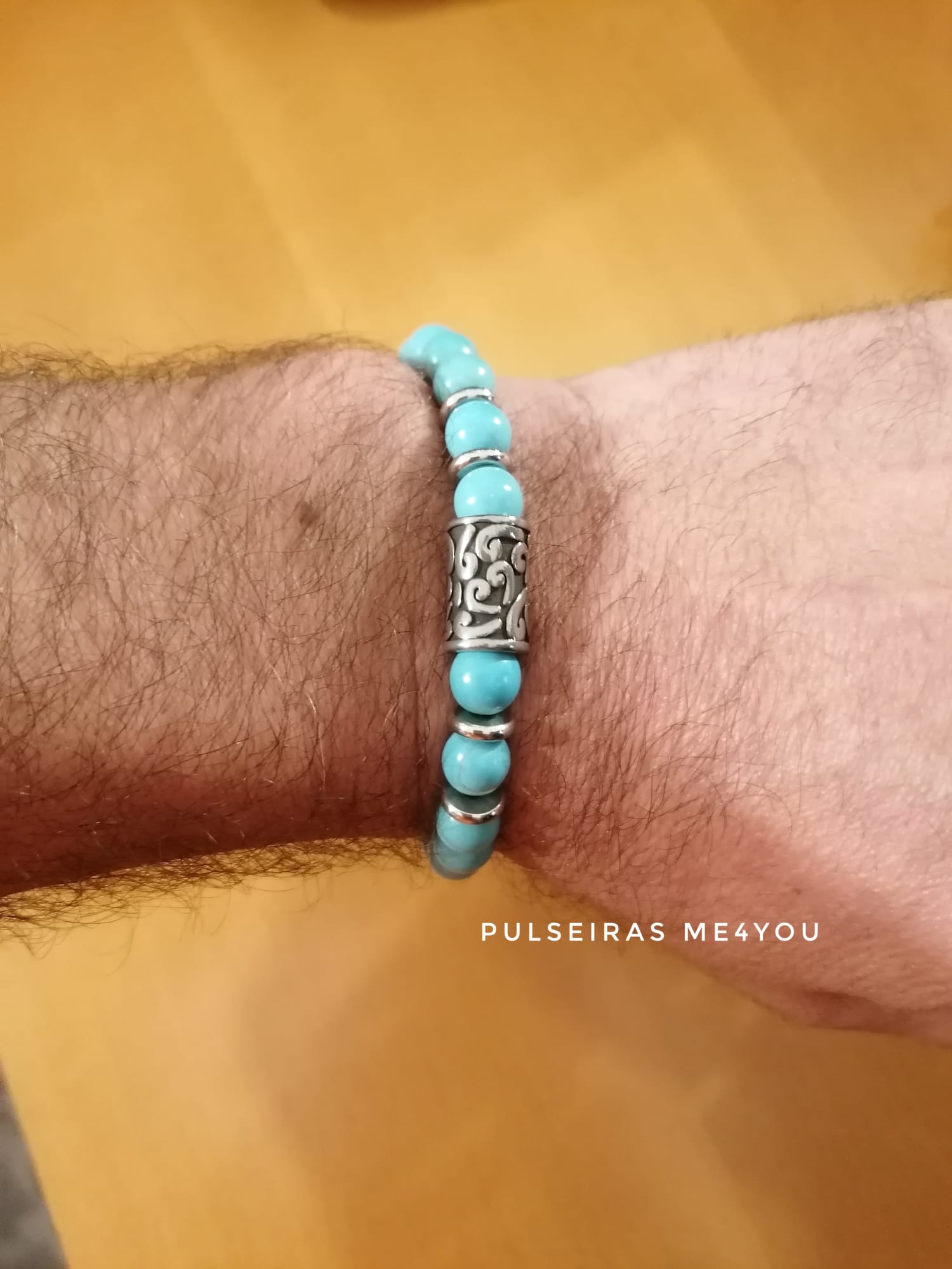 Pulseira Masculina Akuntsu - Stone & Stainless Steel - PULSH AÇO 63 - Image 3