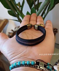 Pulseira Milan Navi Preto e Castanho -  PULSH 309