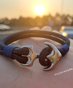 Pulseira Masculina Paracord & Âncora em Aço - PULSH 311