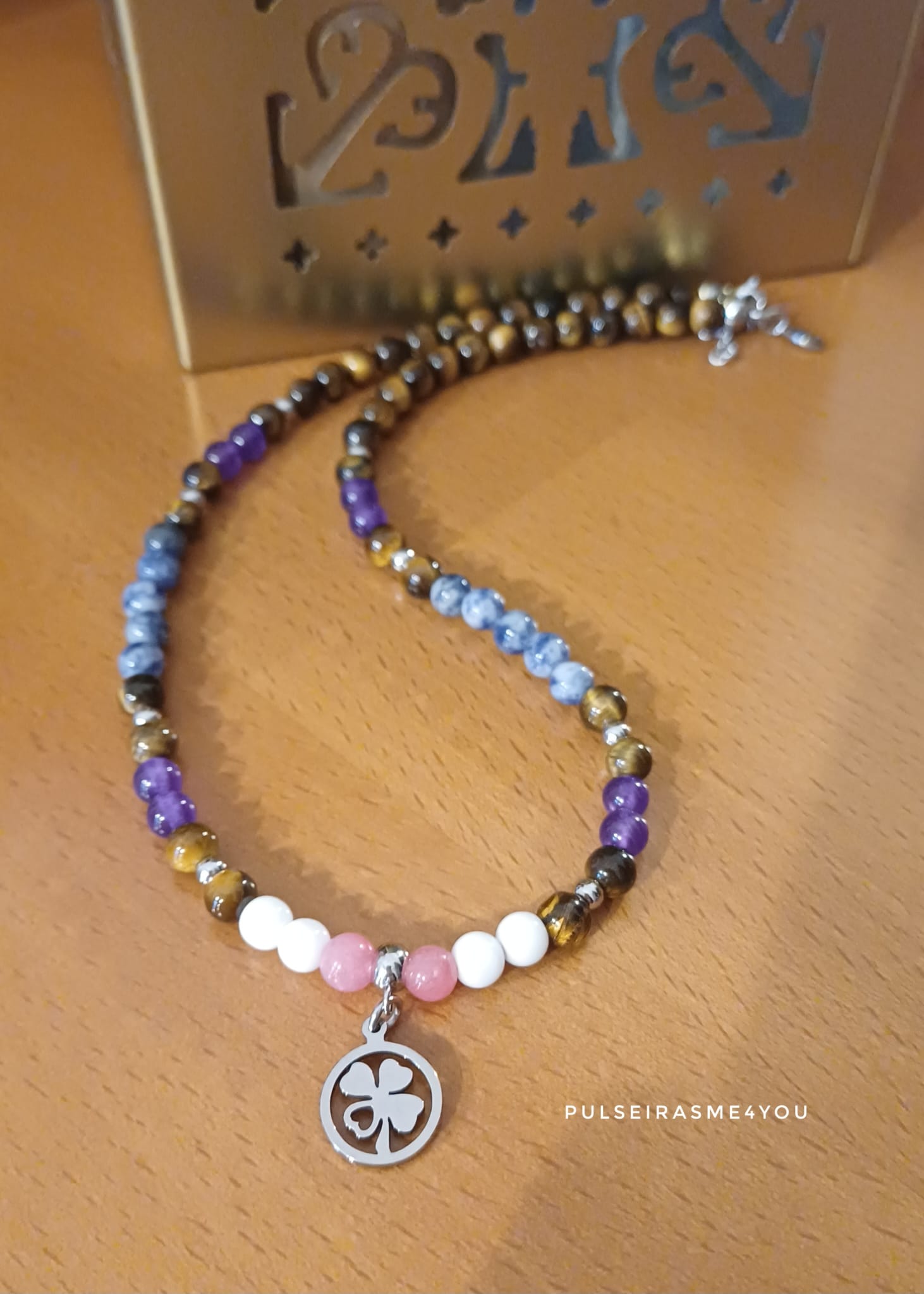 Colar Curto Feminino Trevo – Aço Inoxidável – Col S Aço 22 - Image 3