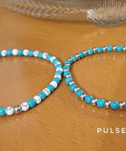 Alternative view of Pulseira Masculina - Pedras 4mm  - PULSH 332