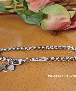 Pulseira Feminina em Aço Inoxidável - PULSF Aço 04