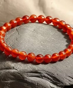 Alternative view of Pulseira Pedra Sunstone Laranja Luar 6mm- PULSH 340