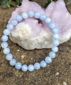 Alternative view of Pulseira Pedra Ametista Aquamarine 6mm- PULSH 341