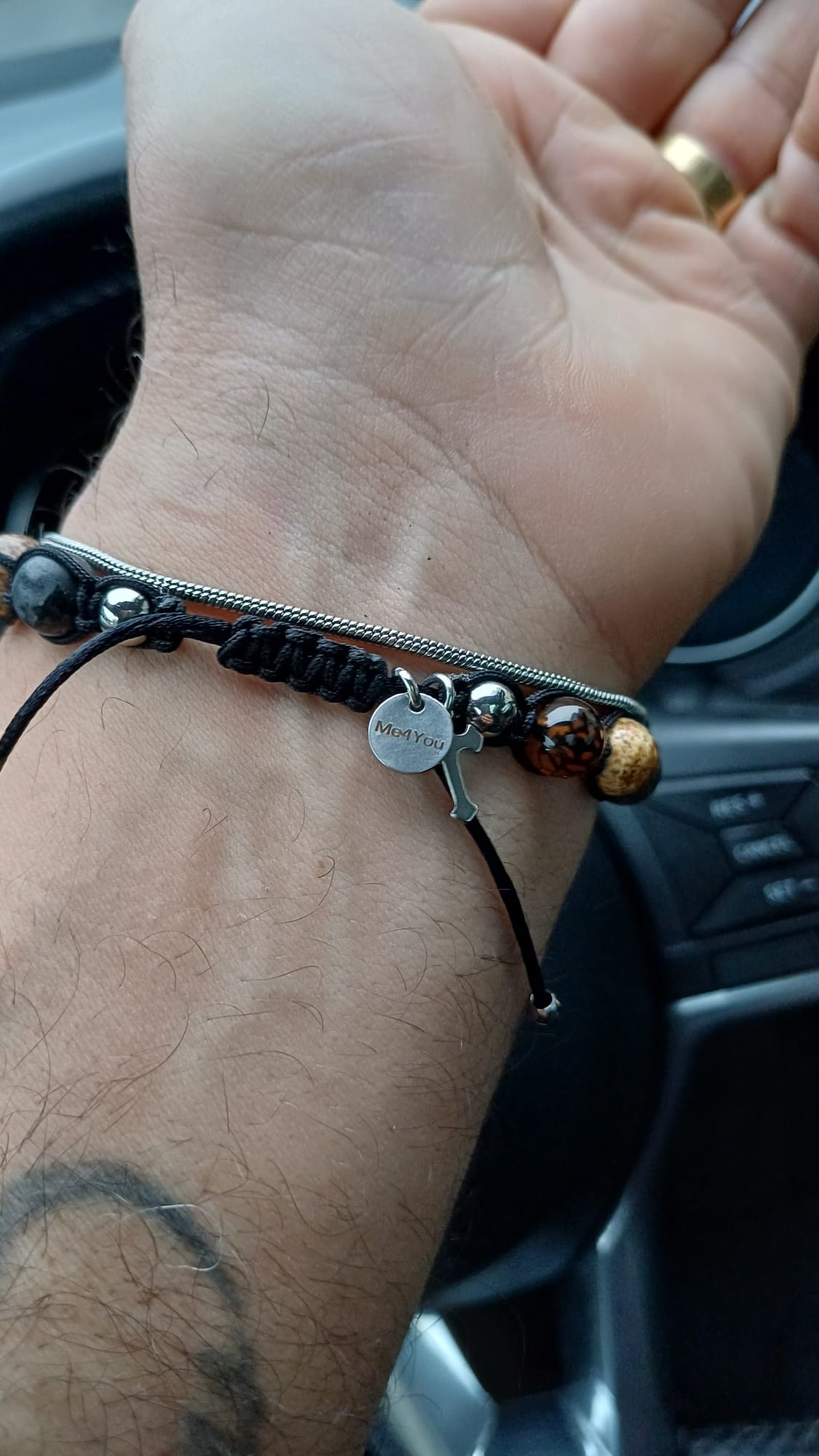 Pulseira Masculina Triple Mix - Prata - PULSH 336 - Image 3