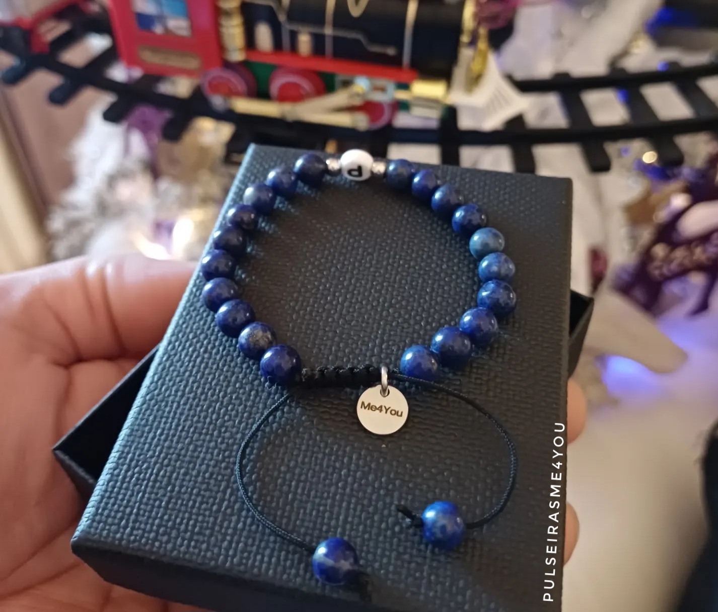 Pulseira Unisexo Lapis Lazulli & Letra - PULSH 337 - Image 2