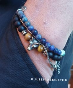 Pulseira Masculina Lobo ( Aço) - PULSH 348