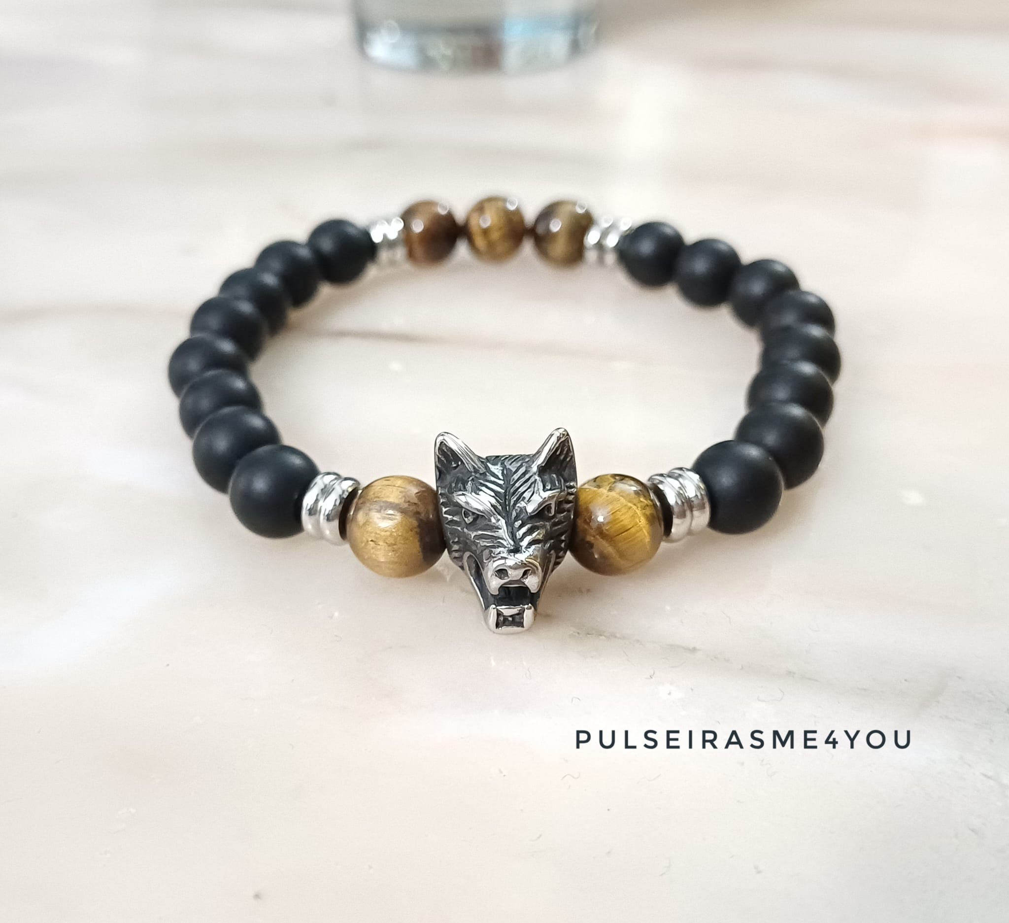 Pulseira Masculina Lobo ( Aço) - PULSH 348 - Image 2